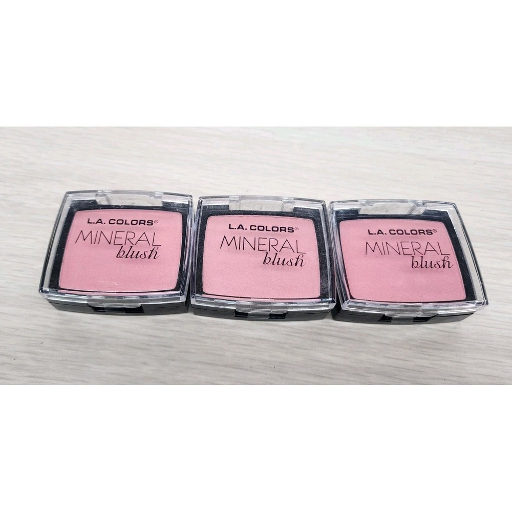 L.A. COLORS Mineral Blush "Just Peachy" CMB871 0.15 Oz Lot Of 3 New Sealed